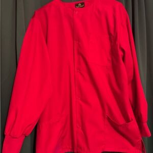 Bright Red Scrub Jacket